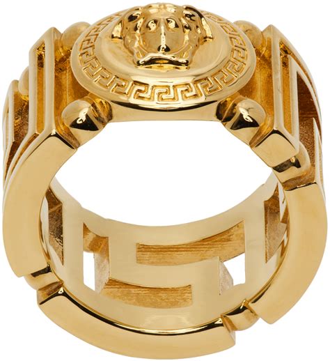 versace gold ring 22k